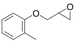 Structuurformule van o-cresylglycidylether