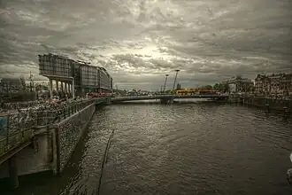 De Odebrug gezien vanaf de Kamperbrug, oktober 2012