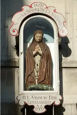OLV van Eenzaamheid, mogelijks een werk van de Antwerpse beeldhouwer Petrus Verbrugghen[13]