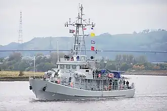 De ORP Flaming onderweg in september 2011.