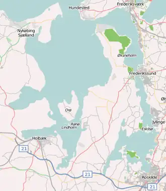 Kaart van het Isefjord