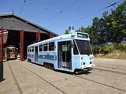 Motorwagen 203 uit Oslo (Noorwegen; bouwjaar 1953).