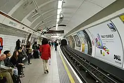 Het perron naar het zuiden in 2009