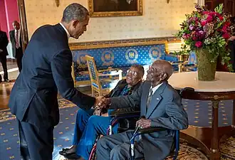 Richard Overton met Barack Obama (2013)