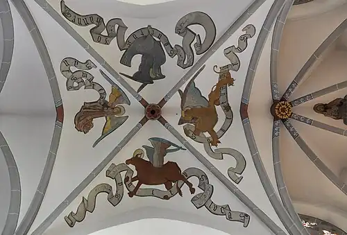 Gewelfdecoratie evangelisten