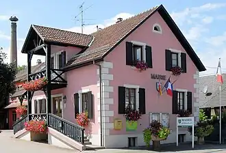 Het gemeentehuis te Oberdorf