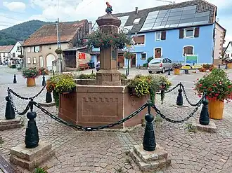 Fontein in de Rue de Molsheim