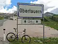 Obertauern, plaatsnaambord