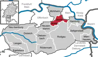 Kaart van Obertshausen
