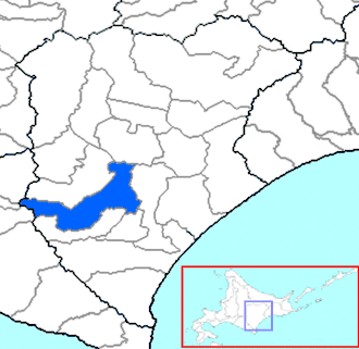 Situering van Obihiro in de prefectuur Hokkaido