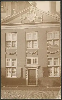 Voorgevel huis Pieterskerkhof (Leiden)