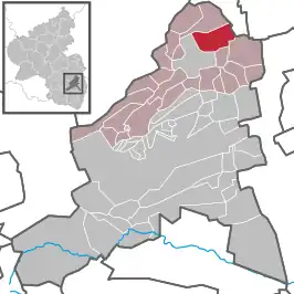 Kaart van Obrigheim (Palts)