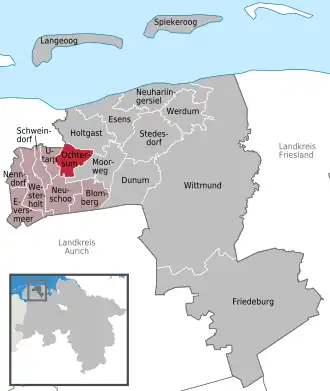 Kaart van Ochtersum