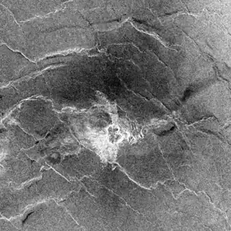 Radarbeeld van de ruimtesonde Magellan