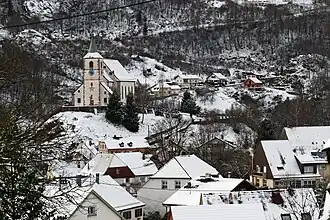 Oderen met église Saint-Nicolas