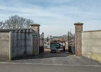 Toegang tot de begraafplaats