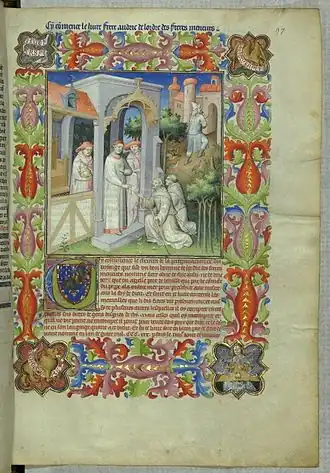 Odoric van Pordenone wordt ontvangen door paus Johannes XXII