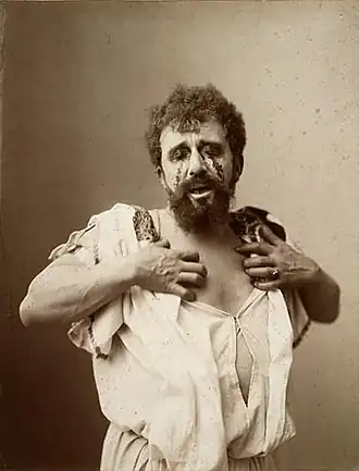 Louis Bouwmeester in de rol van Koning Oedipus, ca. 1896