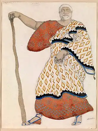 Kostuumontwerp voor Theseus, 1904