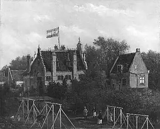 Oene Romkes de Jongh, schilderij Het Broekerhuis