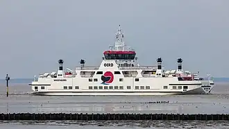 De Oerd kort na vertrek van Ameland