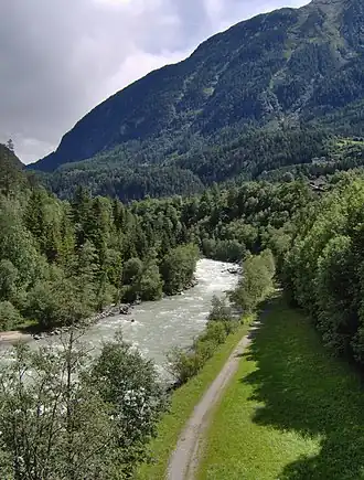 De Ötztaler Ache bij Sautens in 2007
