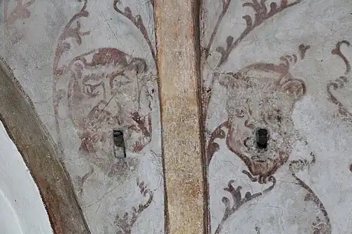 Muurbeschildering (detail)