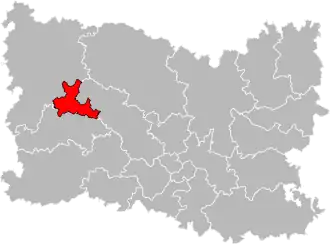 Locatie van het kanton