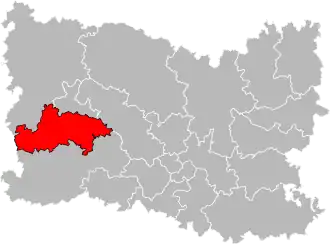 Locatie van het kanton