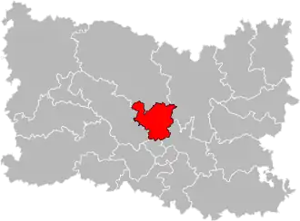 Locatie van het kanton