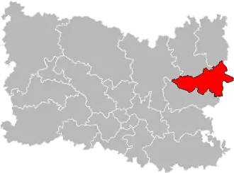 Locatie van het kanton