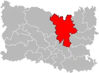 Locatie van het kanton