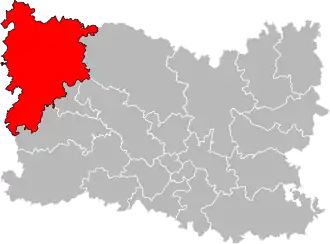 Locatie van het kanton