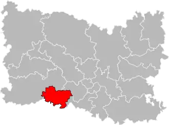 Locatie van het kanton