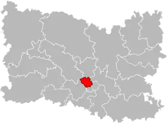 Locatie van het kanton