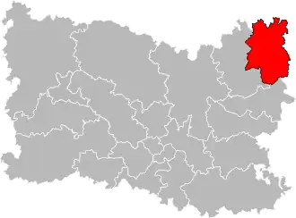 Locatie van het kanton