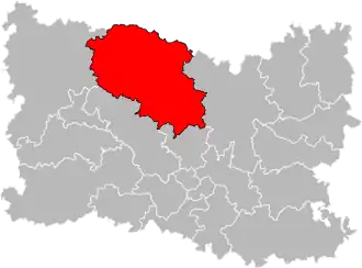 Locatie van het kanton