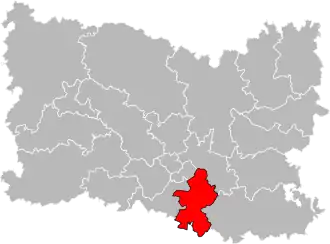 Locatie van het kanton