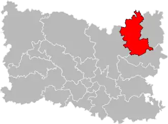 Locatie van het kanton