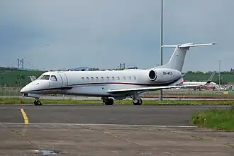 Een Embraer ERJ 135 van ABS Jets (uit de vloot)