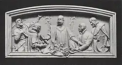 Kunst op een huis in Slaný (1902)