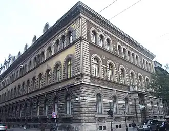 Het gebouw op Andrássy út 71