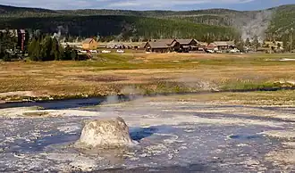 Beehive Geyser tussen uitbarstingen