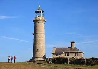 De oude vuurtoren van Lundy