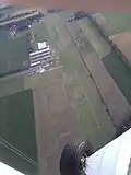 Het vliegveldje Oldenburg-Hatten vanuit de lucht gezien