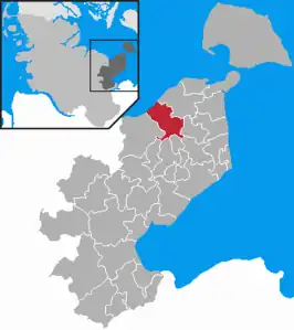 Kaart van Oldenburg in Holstein