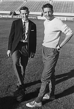 Thompson (r.) met Ole Madsen in hun tijd bij Sparta.