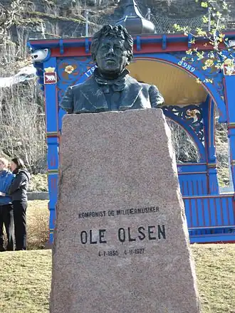 Ole Olsen monument in Hammerfest