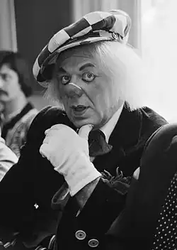 Oleg Popov in Amsterdam in 1979