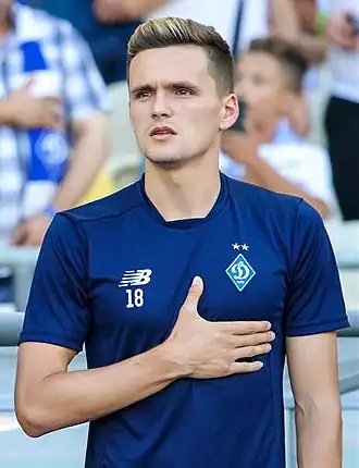 Andrijevskyj in 2018 als speler van Dynamo Kiev